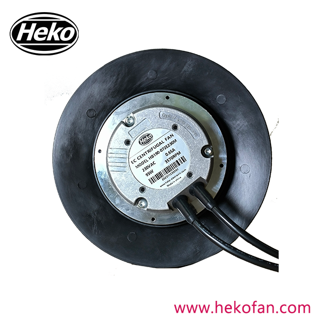 차세대 HEKO EC190mm 저소음 공기 냉각기 원심 팬