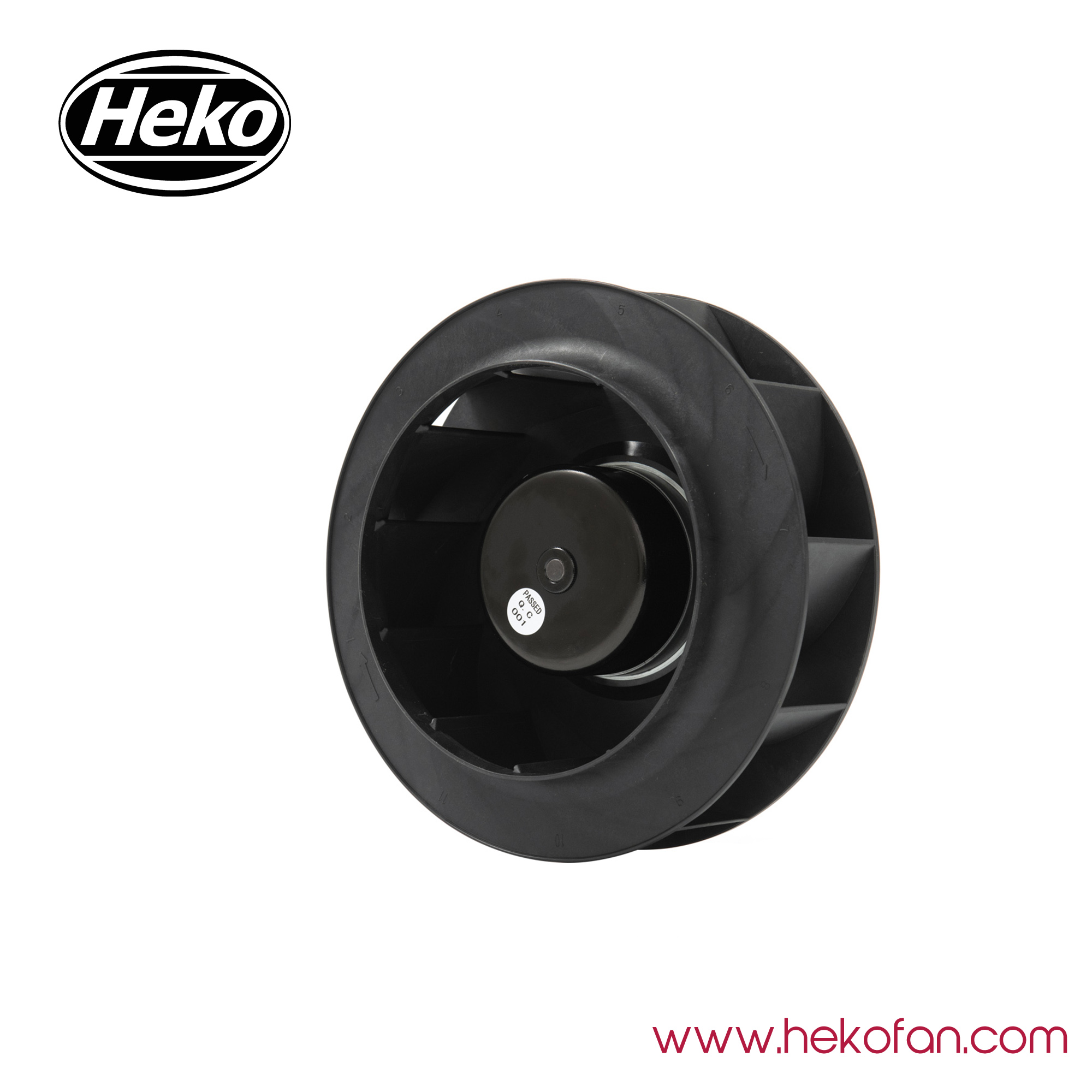 HEKO DC250mm 24V 48V 공기 냉각기 원심 배기 팬