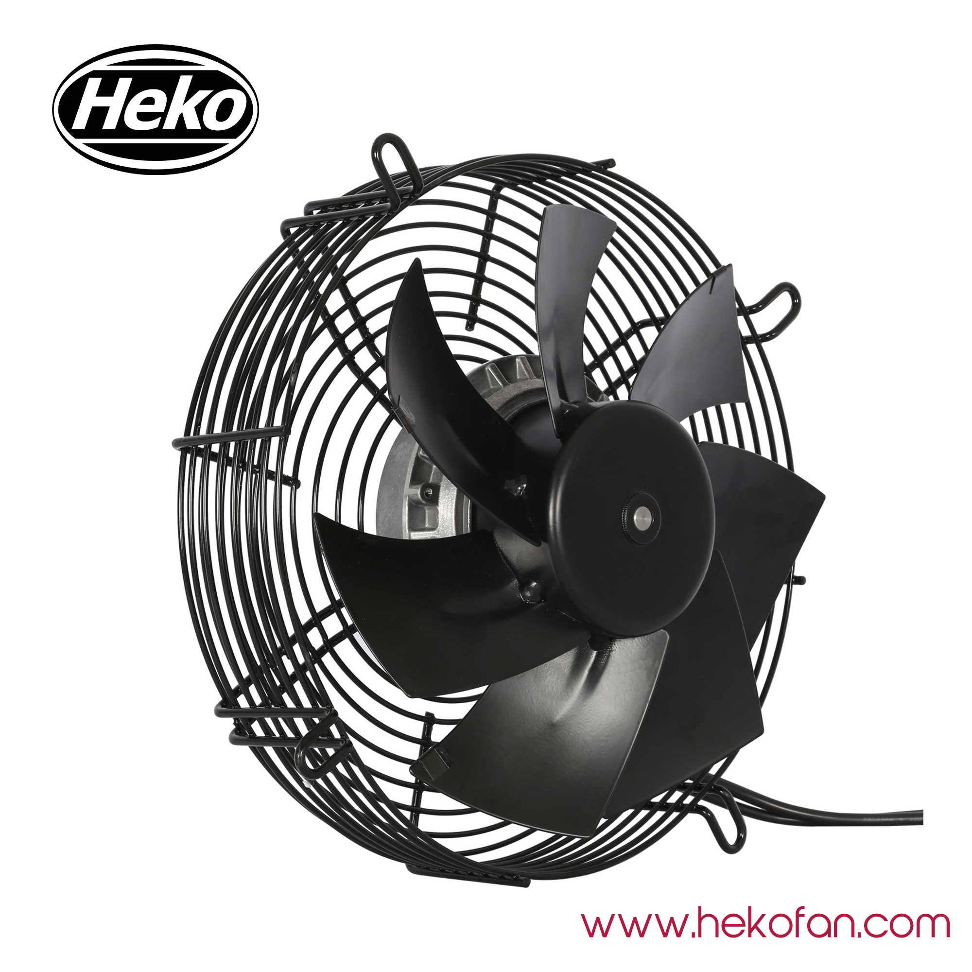 검은색 축류 팬으로 코팅된 HEKO EC250mm 휴대용 강철