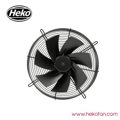 검은색 산업용 축류 팬으로 코팅된 HEKO EC300mm 강철